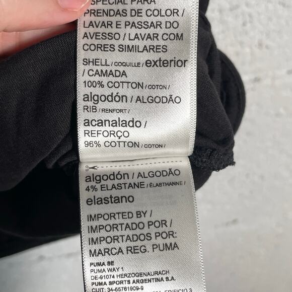 Puma Her Logo Crew Neck Short Sleeve T-Shirt black Small - Picture 2 of 6